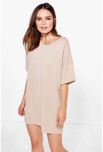 Fay Premium Ribbed Oversized Shift Dress