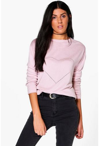 Lucy Heart Front Jumper