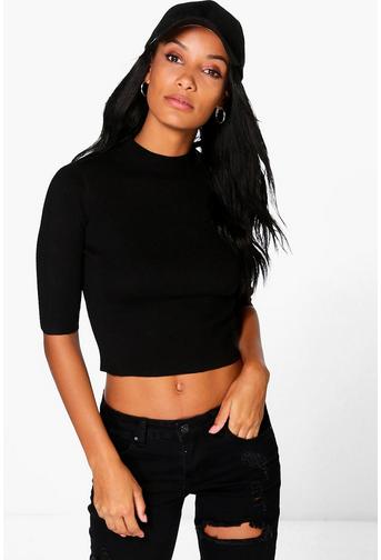 Charlotte Crop Soft Fine Knit Jumper