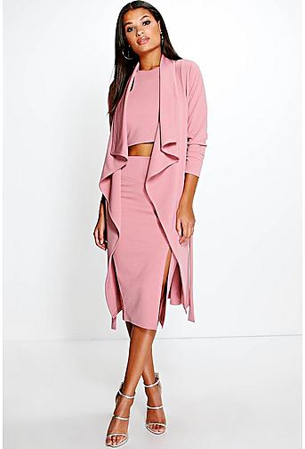 Skye Shawl Collar Belted Duster
