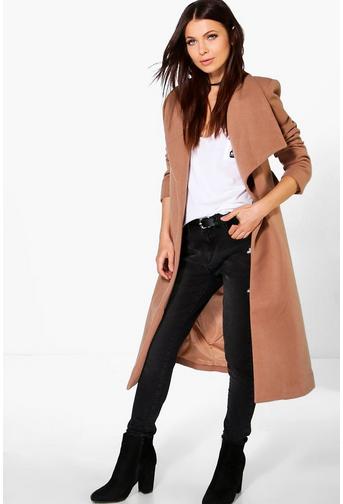 Evie Shawl Collar Wrap Coat