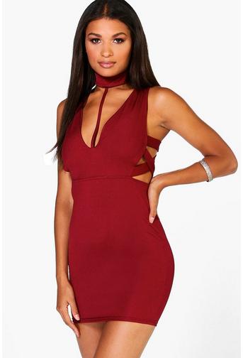 Sarah Choker Strap Bodycon Dress