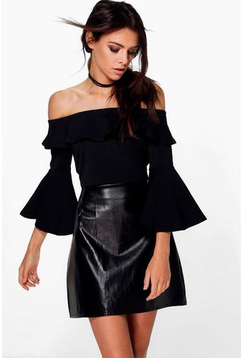 Ella Textured Full Sleeve Crop