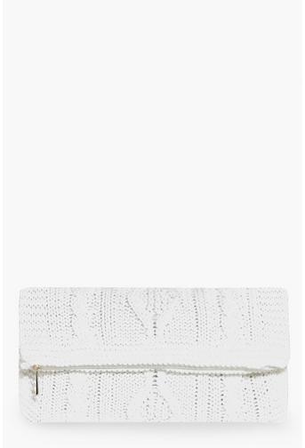 Lydia Knitted Fold Over Clutch