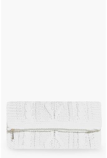 Lydia Knitted Fold Over Clutch
