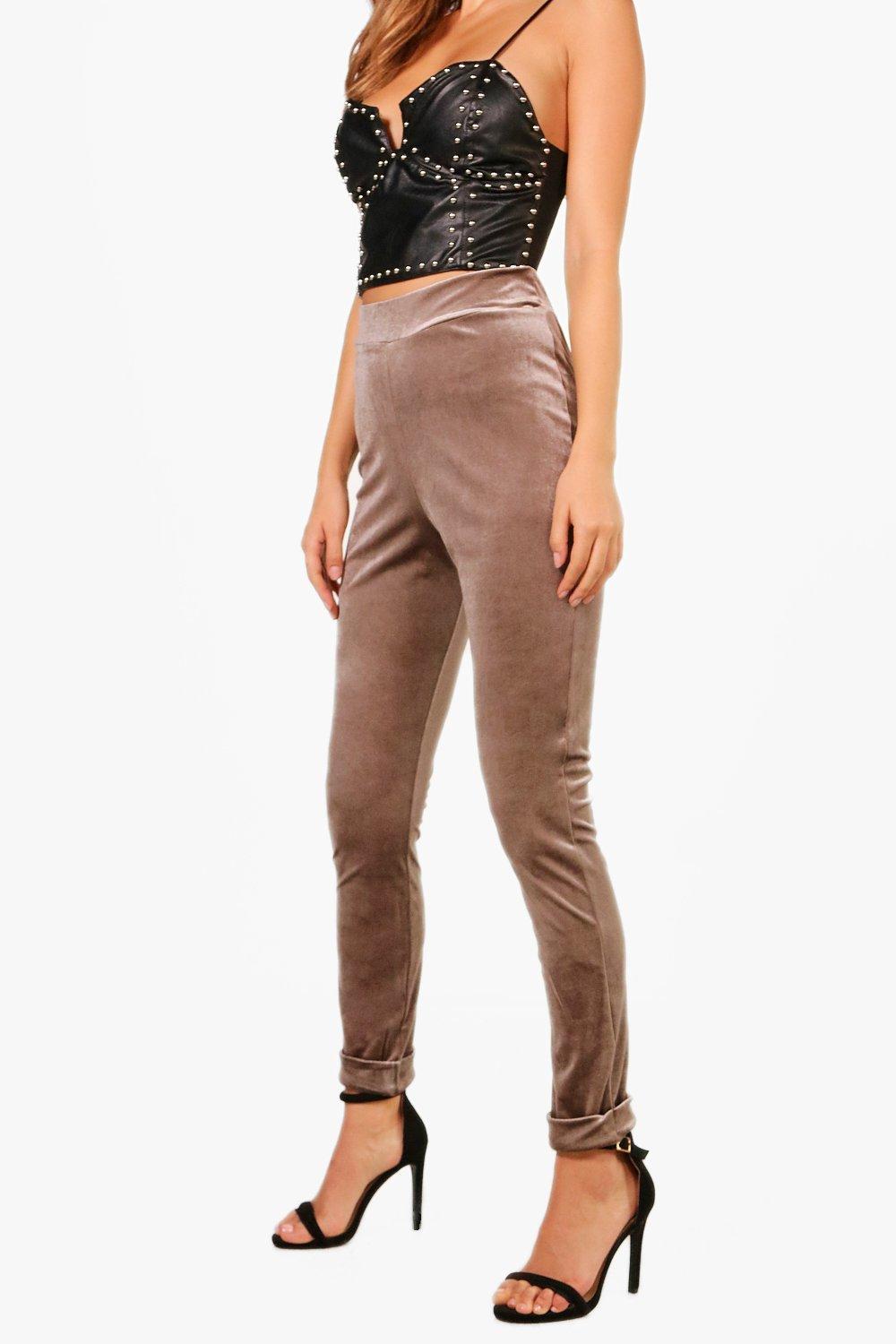 boohoo silver trousers