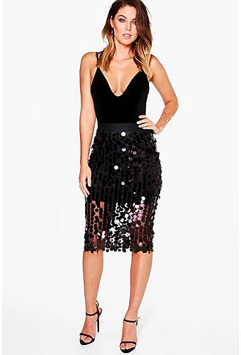 Boutique Kati Larger Sequin Midi Skirt