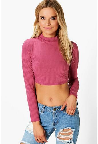 Julia Ribbed Roll Neck