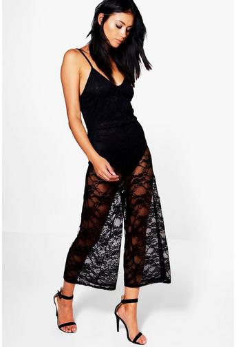 Lois All Over Lace Culotte Jumpsuit