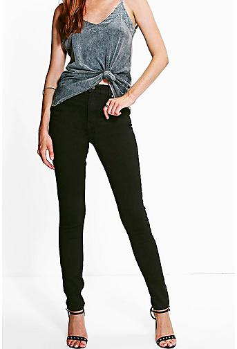 Eli Black 5-Pocket Full Length Skinny Jeans