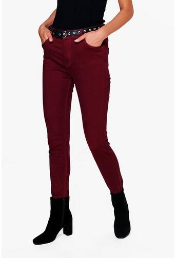 Jessie Mid Rise 5 Pocket Skinny Jeans