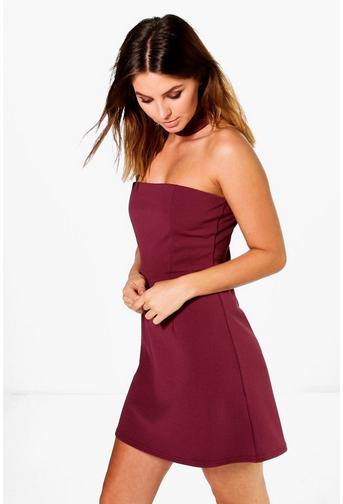 Maddison Choker A-Line Shift Dress