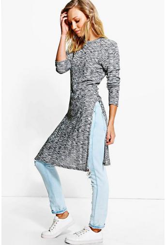 Maisie Side Split Rib Knit Tunic!