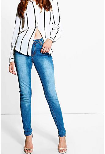 Lucy Mid Rise Skinny Jeans