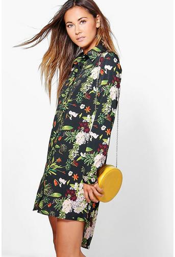 Hollie Floral Shirt Dress