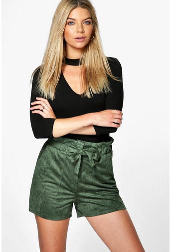 Nia Tie Waist Suedette Short