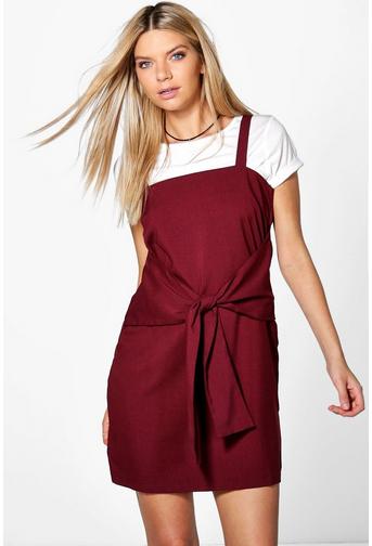 Nicole Tie Pinafore Dress