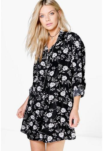 Leonie Floral Printed Shirt Dress