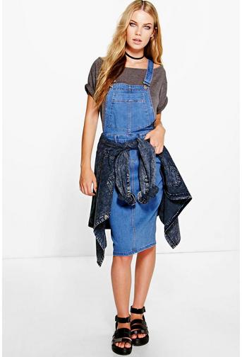 Alice Denim Dungaree Pinafore Dress