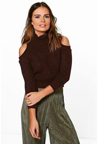 Erin Marl Roll Neck Soft Knit Jumper