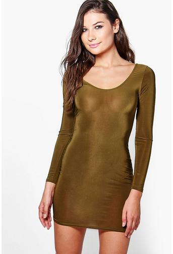 Emily Slinky Open Back Detail Bodycon Dress