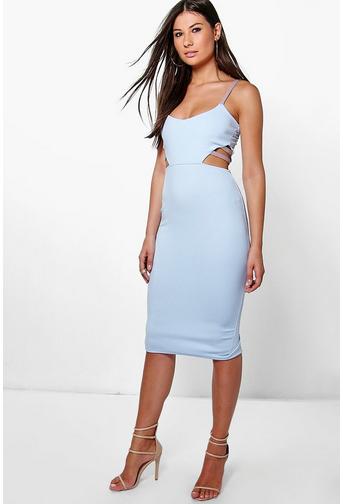 Lola Contrast Strap Midi Dress