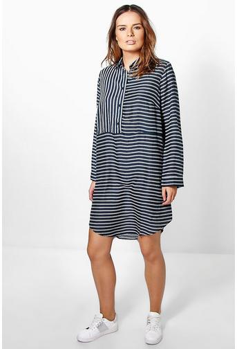 Limara Striped Shirt Dress