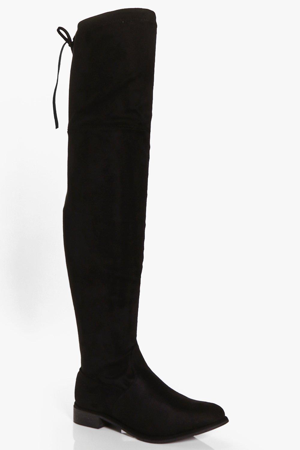 super thigh high flat boots