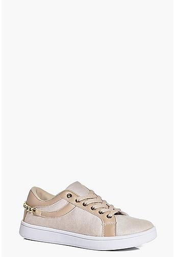 Isla Chain Detail Lace Up Trainer