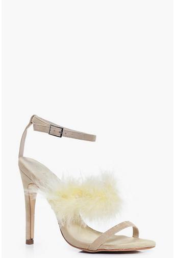 Clara Feather Strap Stiletto Sandal