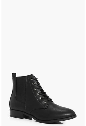 Clara Lace Up Chelsea Boot