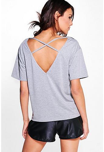 Nora Mesh Insert Top Strappy Back Top