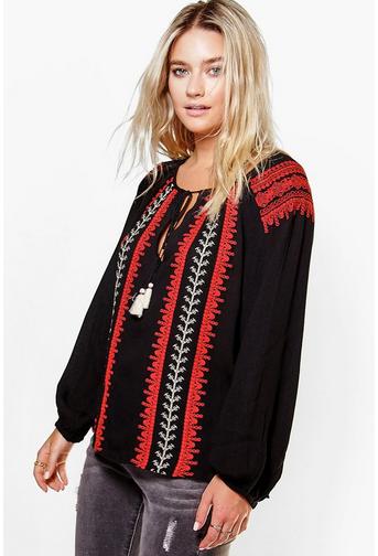 Molly Embroidered Smock Top