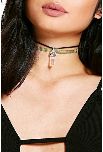 Saddie Crystal And Sparkle Choker 2 Pack