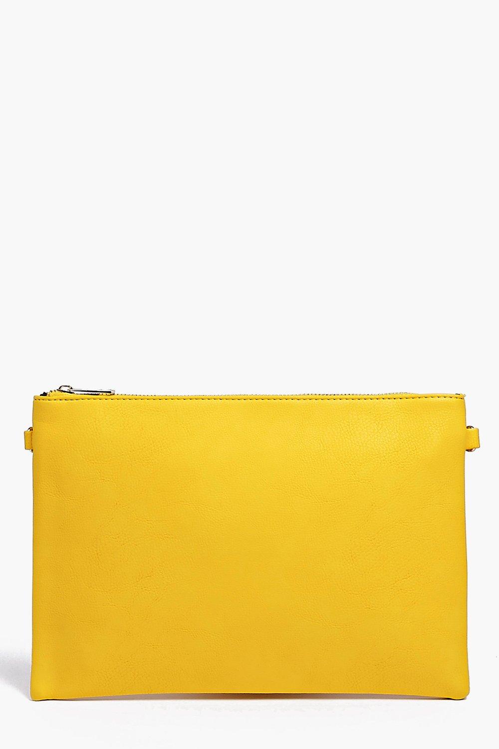 Zip Top Clutch Bag Boohoo