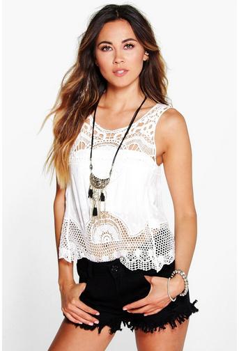 Fay Frayed Hem Denim Hotpants
