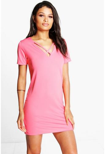 Grace Strappy V Front Shift Dress