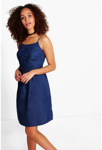 Sinead Strappy Denim Slim Dress