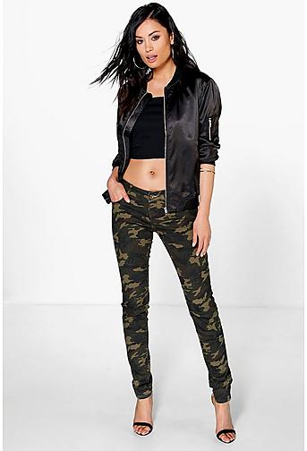Ruby Mid Rise Camo Jeans