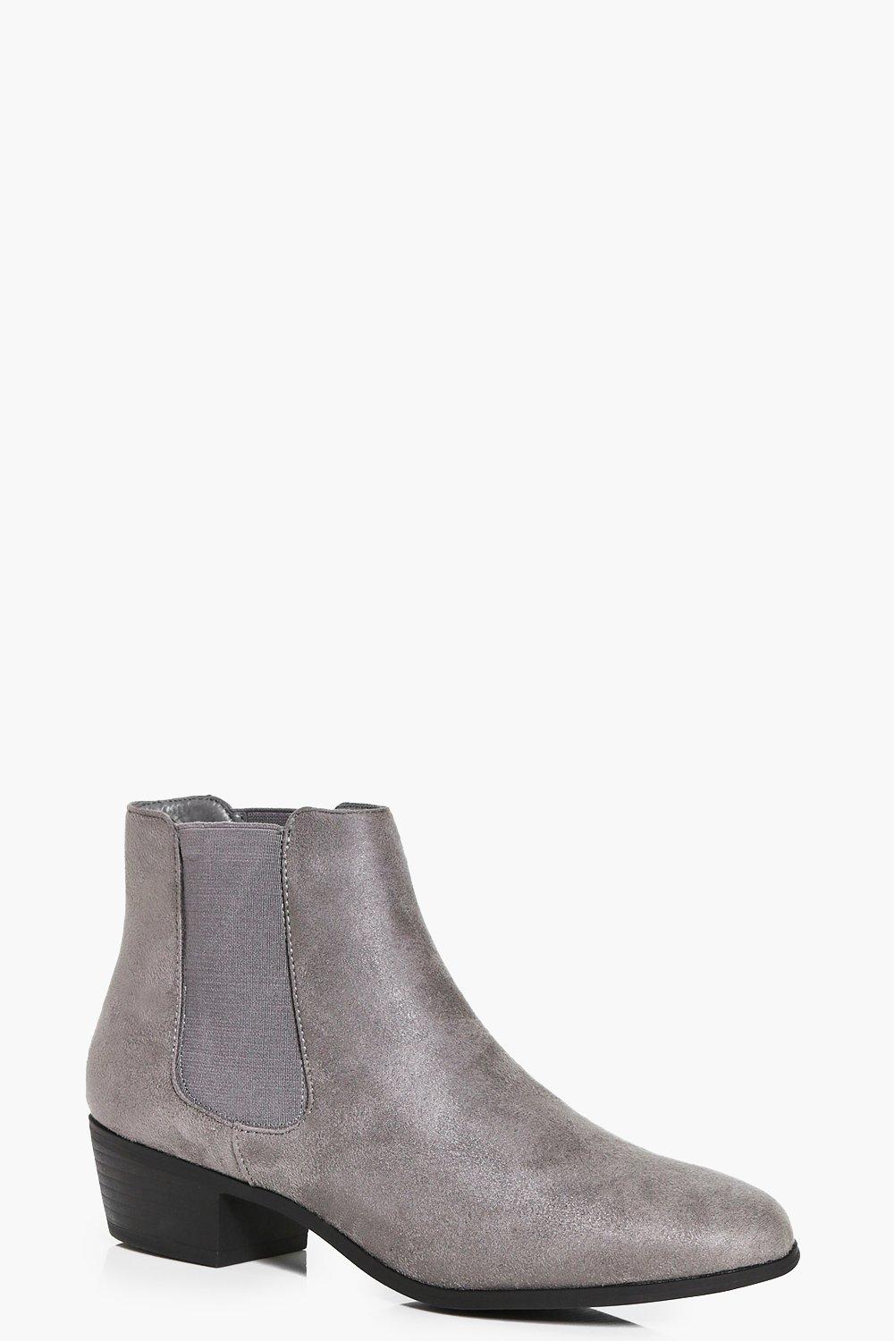 Elena Elastic Gusset Chelsea Boot at boohoo.com