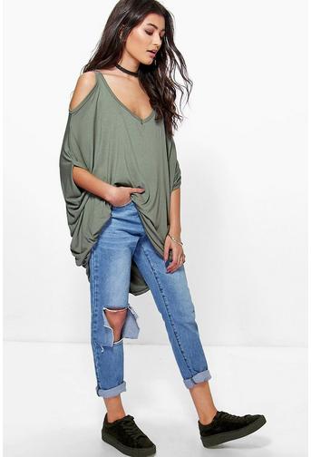 Lexi Cold Shoulder Tunic Top