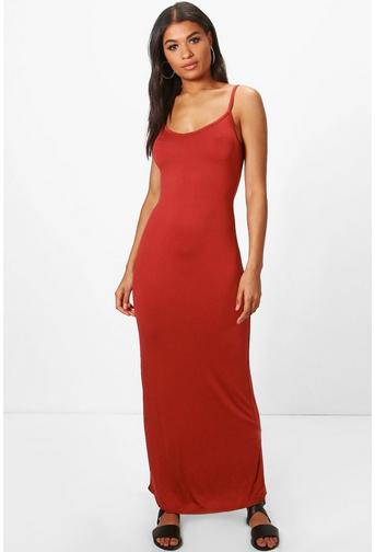 Hedda Basic Strappy Cami Maxi Dress