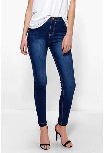 Lara High Rise Skinny Tube Jeans