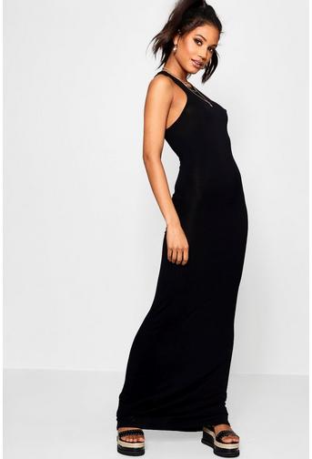 Sheeva Basic Racer Front Maxi Dress