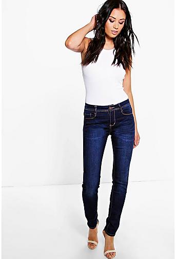 Jess Mid Rise Skinny Jeans