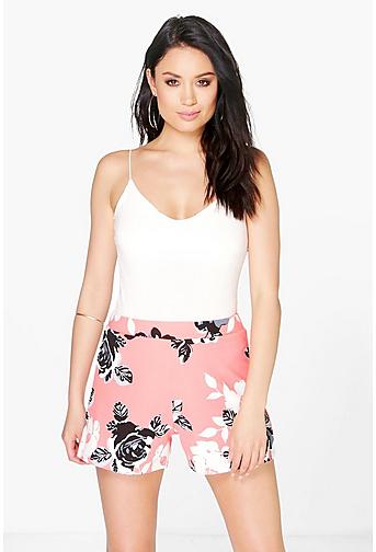 Mary Floral Tailored Shorts