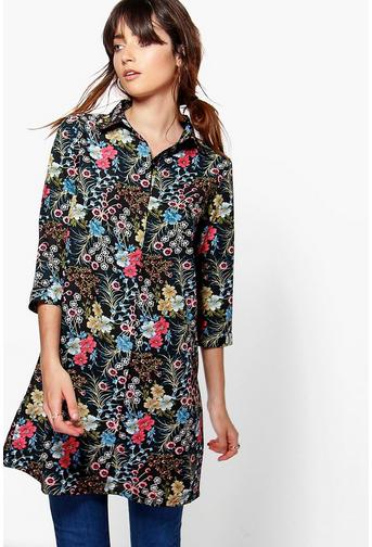 Ruby Cluster Floral Shirt
