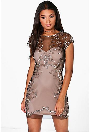 Boutique Sheeva Embellished Bodycon Dress