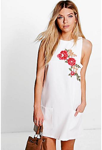 Katerina Embroidered Shift Dress