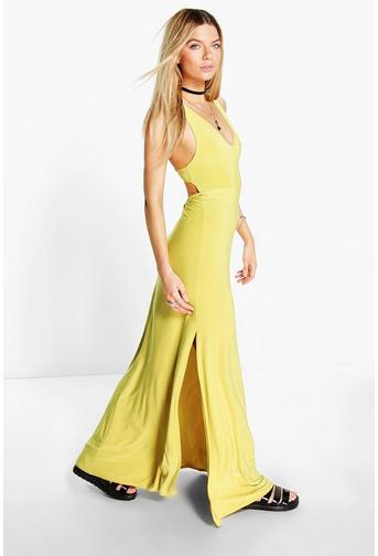 Sasha Racer Back Strappy Maxi Dress